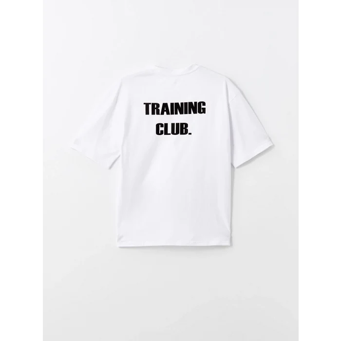 XSIDE ACTIVE Beyaz Bisiklet Yaka Kısa Kollu Erkek Spor Tişört