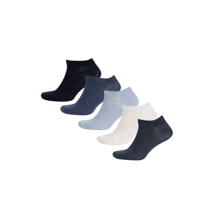 Defacto J6444 Lacivert Erkek 5li Pamuklu Patik Çorap