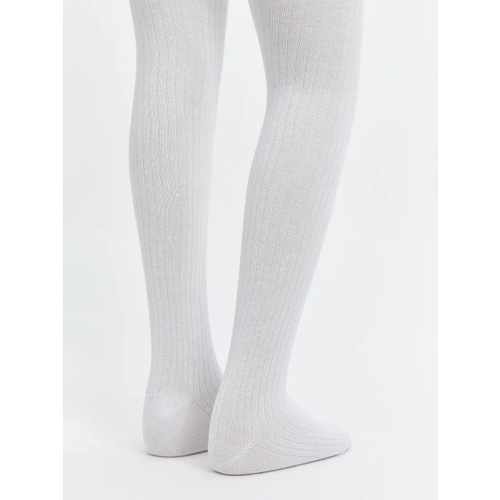 LCW Kids Beyaz Basic Kız Çocuk Külotlu Çorap 2li