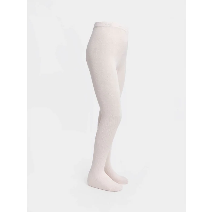 LCW Kids Pembe Kendinden Desenli Kız Çocuk Külotlu Çorap 2li