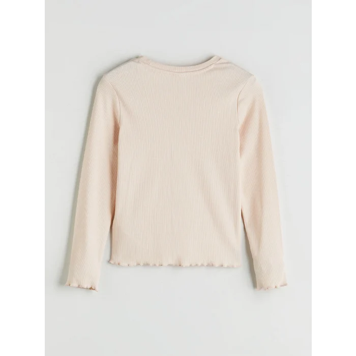 LCW Kids Pembe Bisiklet Yaka Kız Çocuk Tişört