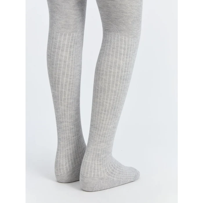 LCW Kids Pembe Kendinden Desenli Kız Çocuk Külotlu Çorap 2li