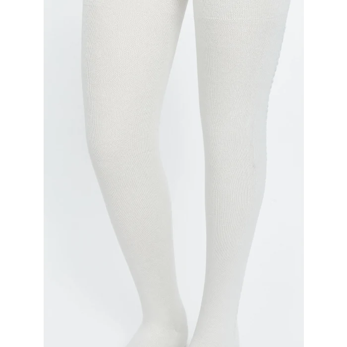 LCW Kids Ekru Desenli Kız Çocuk Külotlu Çorap 2li