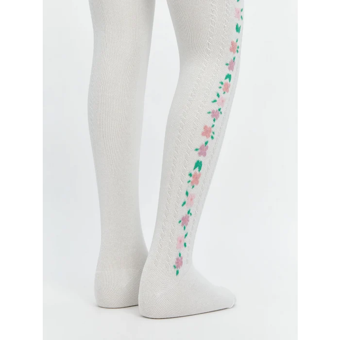 LCW Kids Ekru Kız Çocuk Külotlu Çorap 2li