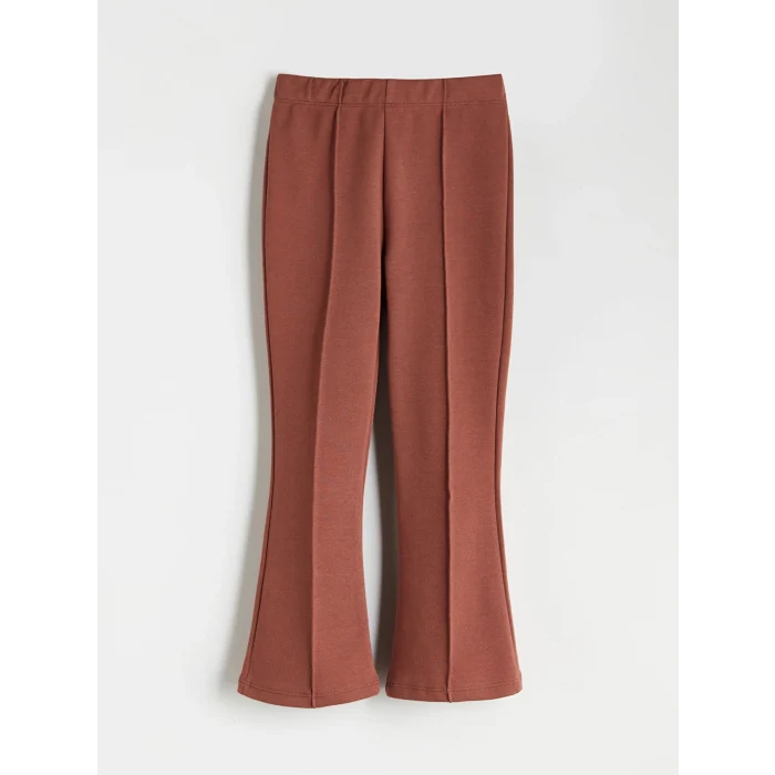 LCW Kids Kahverengi İspanyol Paça Kız Çocuk Tayt Pantolon