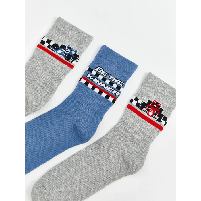 LCW Kids Karişik Desenli Erkek Çocuk Soket Çorap 5li