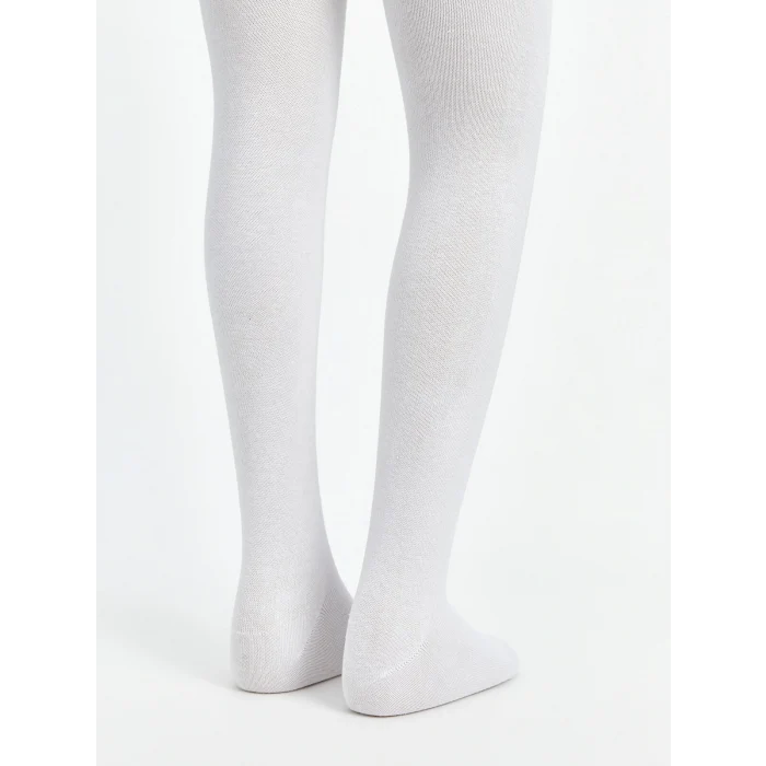 LCW Kids Beyaz Basic Kız Çocuk Külotlu Çorap 2li