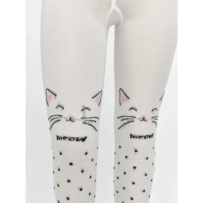 LCW Kids Ekru Kız Çocuk Külotlu Çorap 2li