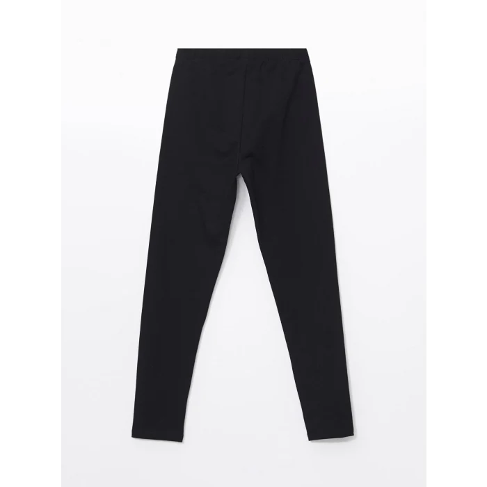 LCW Kids Siyah Beli Lastikli Kız Çocuk Tayt