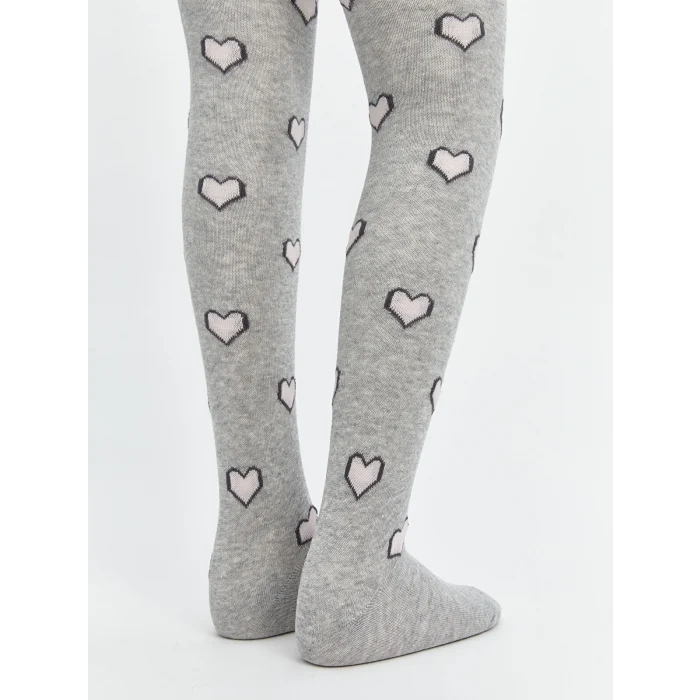 LCW Kids Gri Kız Çocuk Külotlu Çorap 2li