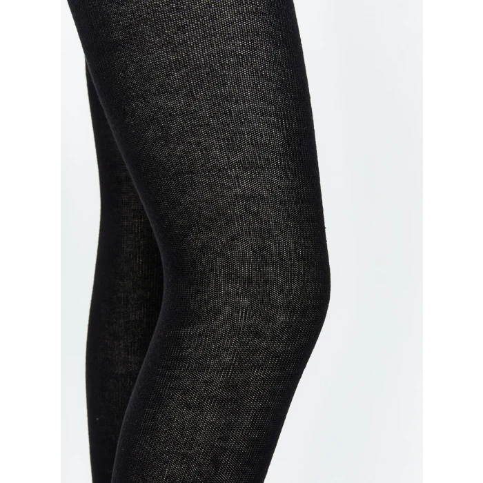 LCW Kids Siyah Kız Çocuk Külotlu Çorap 2li