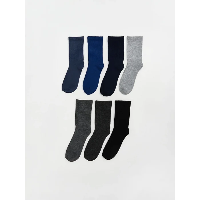 LCW Kids Karişik Basic Erkek Çocuk Soket Çorap 7li
