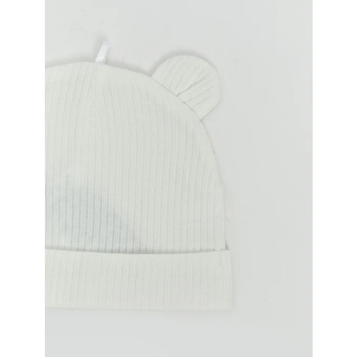 LCW baby Ekru Kulak Detaylı Erkek Bebek Bere 2li