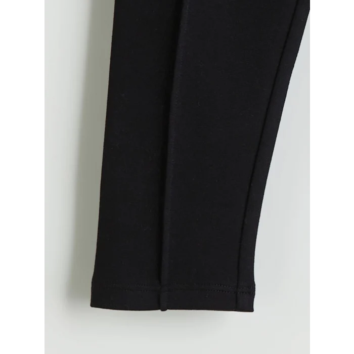 LCW Kids Siyah Beli Lastikli Kız Çocuk Basic Tayt