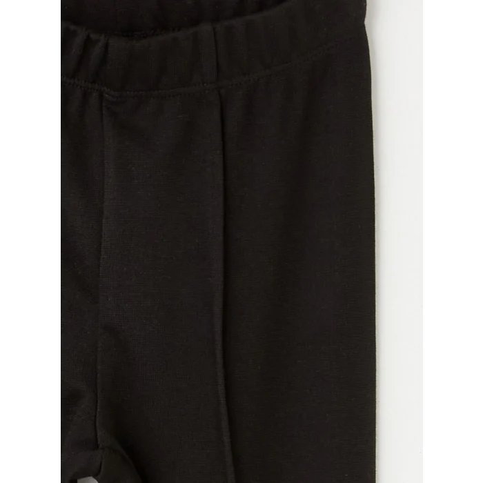 LCW Kids Siyah Beli Lastikli Kız Çocuk Basic Tayt