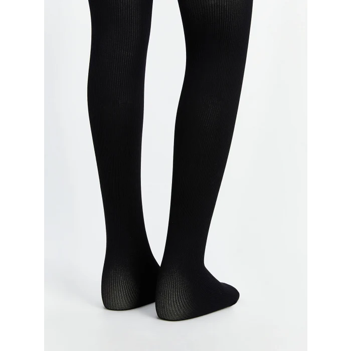 LCW Kids Ekru Basic İnce Kız Çocuk Külotlu Çorap 2li