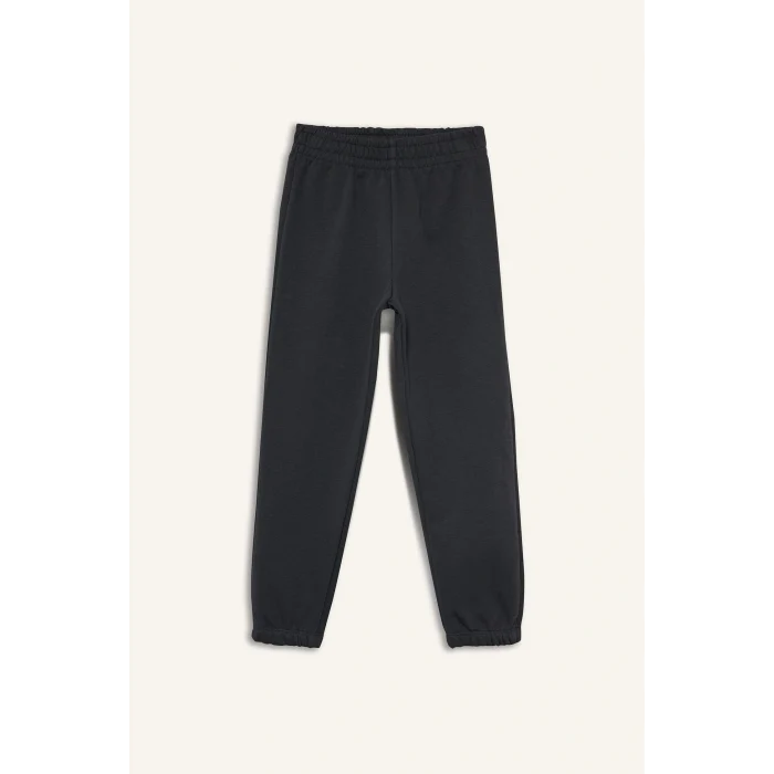 Defacto E6416A8AR82 Antrasit Kız Çocuk 2li Takım Baskılı Sweatshirt Eşofman Altı