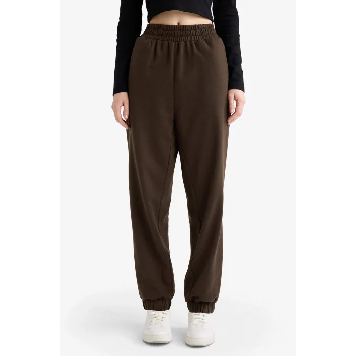 Defacto X5391AZBN258 Kahve Beli Lastikli Jogger Eşofman Altı