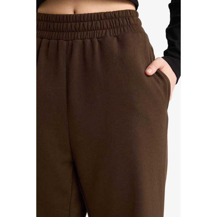 Defacto X5391AZBN258 Kahve Beli Lastikli Jogger Eşofman Altı