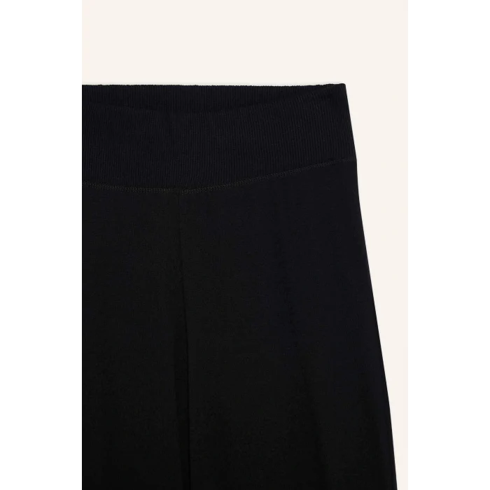 Defacto E0628AXBK81 Siyah Coool Flare Fit Ribana Pantolon