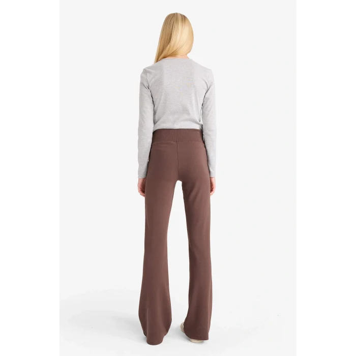 Defacto E0628AXBN539 Kahve Coool Flare Fit Ribana Pantolon