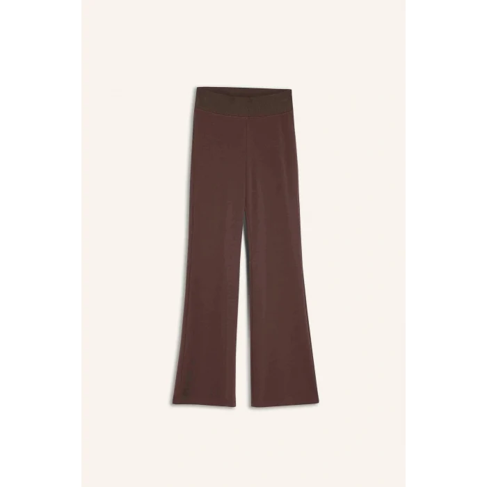 Defacto E0628AXBN539 Kahve Coool Flare Fit Ribana Pantolon