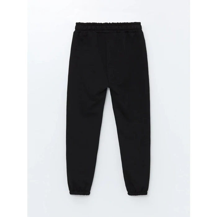 LCW Kids Siyah Beli Lastikli Basic Kalın Erkek Çocuk Jogger Eşofman Altı