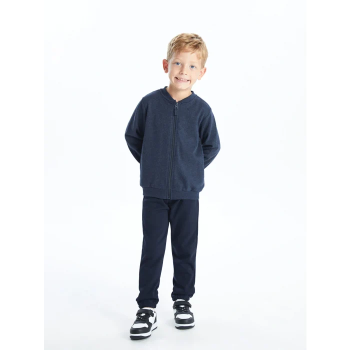 LCW Kids Indigo Beli Lastikli Basic Kalın Erkek Çocuk Jogger Eşofman Altı