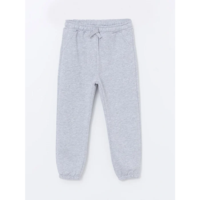 LCW Kids Gri Beli Lastikli Basic Kalın Erkek Çocuk Jogger Eşofman Altı