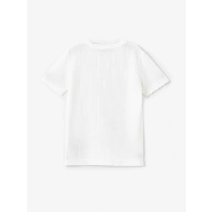 LCW Vision Ekru Bisiklet Yaka Basic Kısa Kollu Erkek Çocuk Tişört