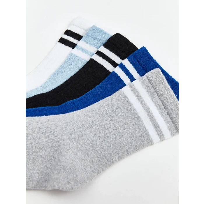 LCW Kids Karişik Çizgili Erkek Çocuk Soket Çorap 5li