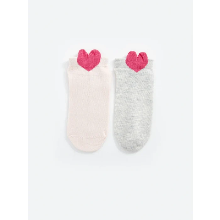 LCW Kids Pembe Kız Çocuk Patik Çorap 5li