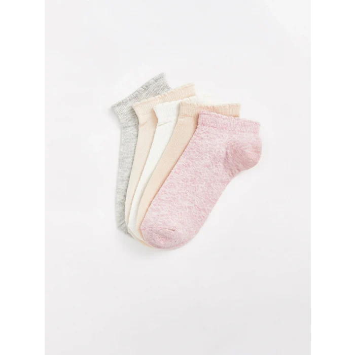 LCW DREAM Pembe Kadın Düz Patik Çorap 5li