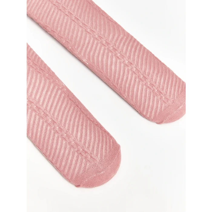 LCW baby Pembe Kız Bebek Külotlu Çorap 2li