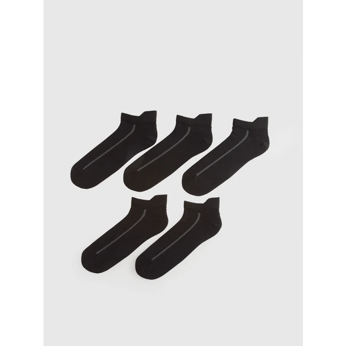 LCW ACCESSORIES Siyah Erkek Patik Çorap 5li