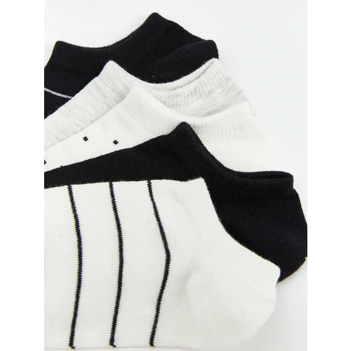 LCW DREAM Ekru Desenli Kadın Sneaker Çorap 5li