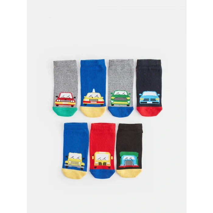 LCW Kids Karişik Desenli Erkek Çocuk Patik Çorap 7li