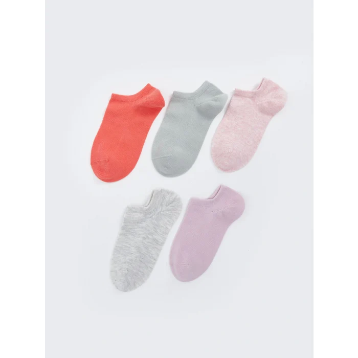 LCW DREAM Mercan Kadın Düz Patik Çorap 5li