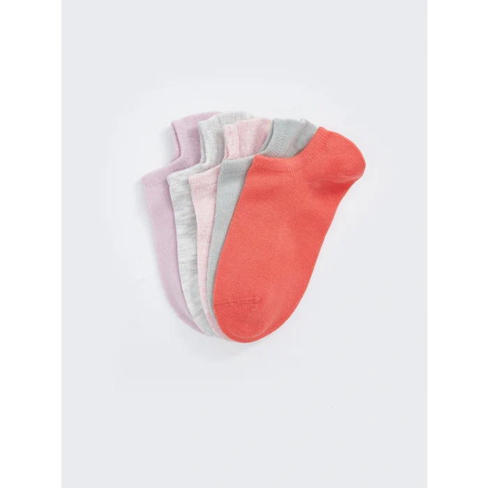 LCW DREAM Mercan Kadın Düz Patik Çorap 5li