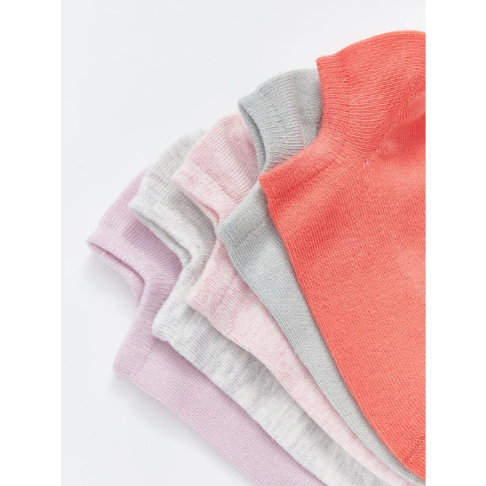 LCW DREAM Mercan Kadın Düz Patik Çorap 5li