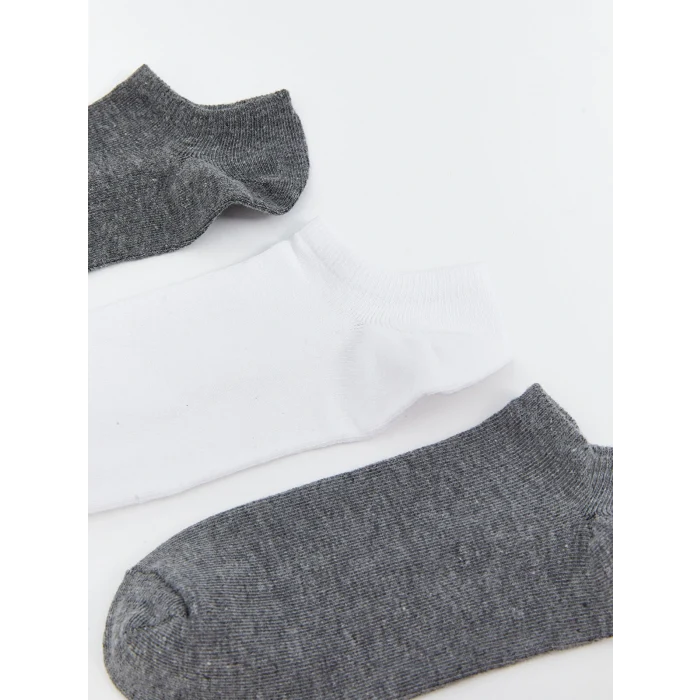 LCW DREAM Gri Kadın Düz Patik Çorap 5li