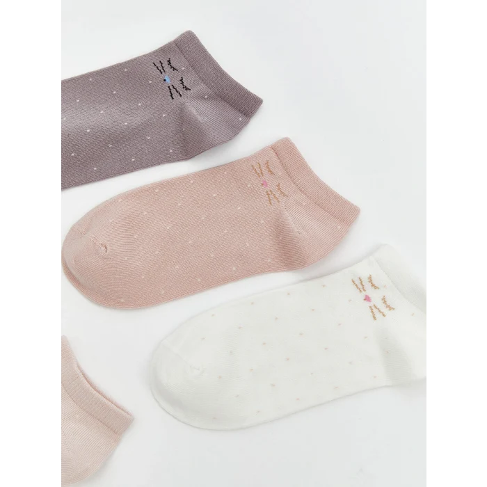 LCW DREAM Lila Desenli Kadın Patik Çorap 5li