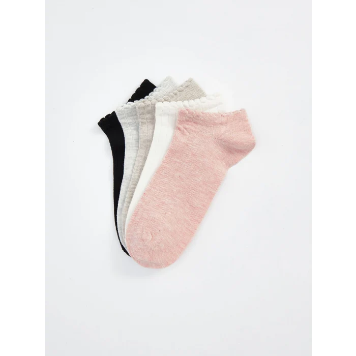 LCW DREAM Pembe Kadın Düz Patik Çorap 5li