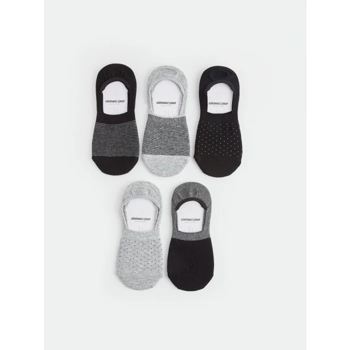 LCW ACCESSORIES Karişik Desenli Erkek Babet Çorap 5li