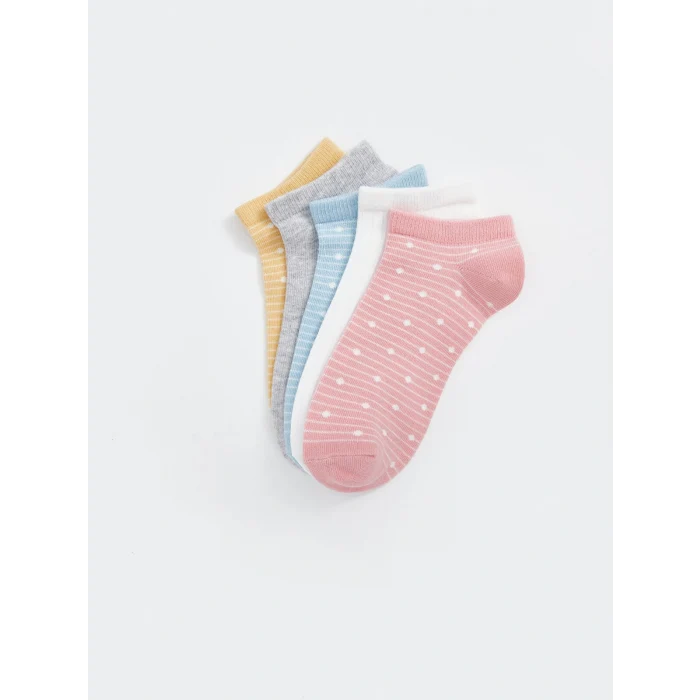 LCW DREAM Pembe Desenli Kadın Patik Çorap 5li