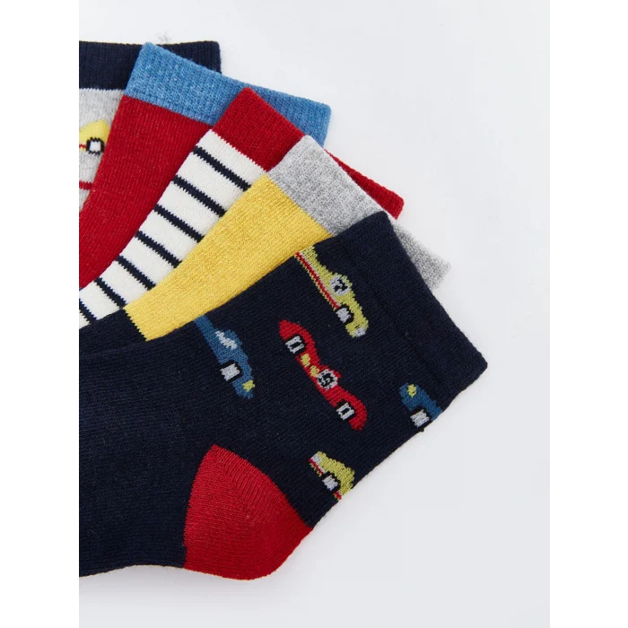 LCW Kids Karişik Desenli Erkek Çocuk Soket Çorap 5li