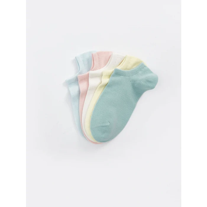 LCW DREAM Turkuaz Kadın Düz Patik Çorap 5li