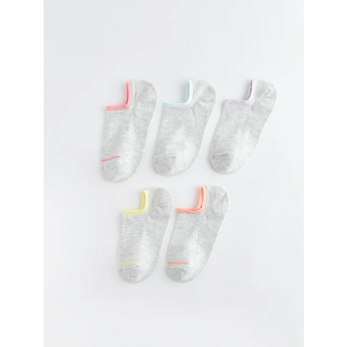 LCW DREAM Pembe Çizgili Kadın Patik Çorap 5li