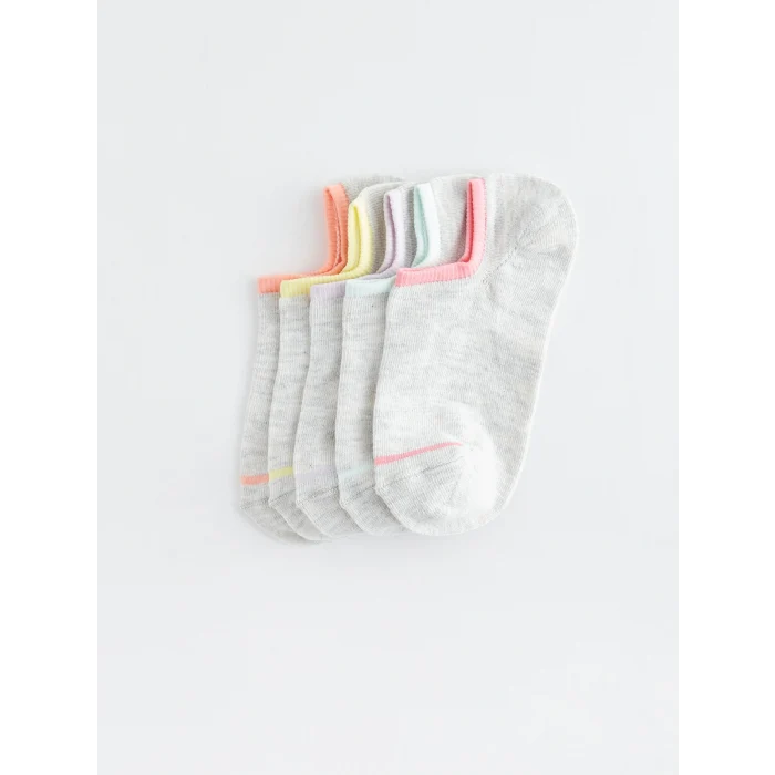 LCW DREAM Pembe Çizgili Kadın Patik Çorap 5li