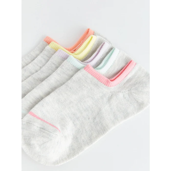 LCW DREAM Pembe Çizgili Kadın Patik Çorap 5li